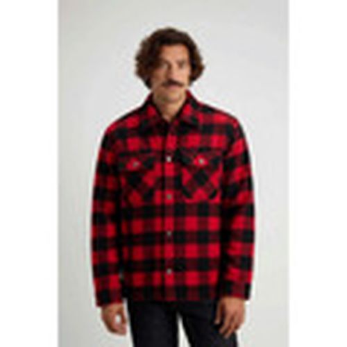 Camisa manga larga CFWOOS2018MHUT3046 WOOL CHECK ALASKAN-5321 RED BUFFALO para hombre - Woolrich - Modalova