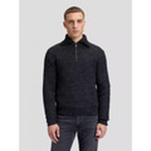 Jersey 112386618 MOCK NECK ZIP-BLACK GREY HEATHER para hombre - Lee - Modalova