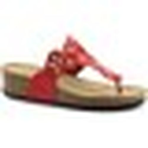 Sandali con zeppa GRU-E19-CB1787-RO - Grunland - Modalova
