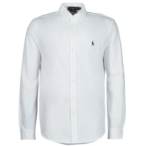 Camicia a maniche lunghe CAMICIA ADERENTE CON COLLO BUTTON-DOWN IN POLO FEATHERWEIGHT - Polo ralph lauren - Modalova