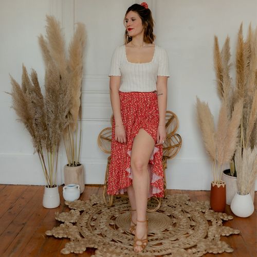 Gonne midi Céleste TOURTERELLE - Céleste - Modalova