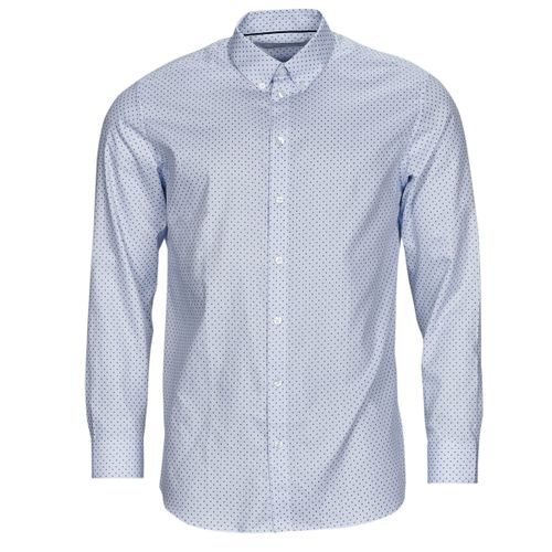 Camicia a maniche lunghe ETHAN MICRO MOTIF SLIM FIT - Selected - Modalova