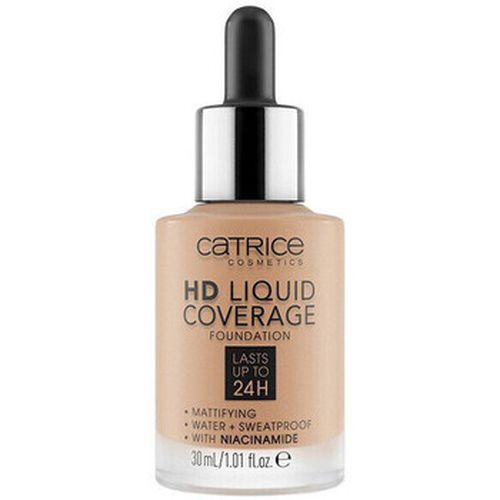 Fondotinta & primer HD Coverage Liquid Foundation - 50 Rosy Ash - Catrice - Modalova