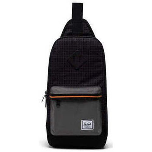 Zaini Heritage Shoulder Bag Black Grid/Gargoyle/Sun Orange - Herschel - Modalova