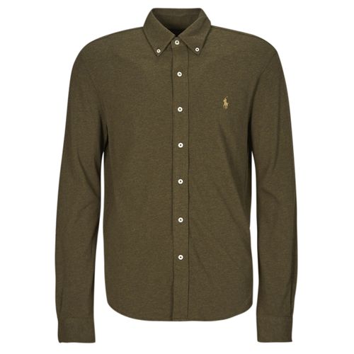 Camicia a maniche lunghe CAMICIA ADERENTE CON COLLO BUTTON-DOWN IN POLO FEATHERWEIGHT - Polo ralph lauren - Modalova