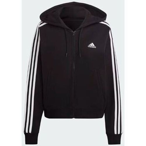 Felpa Hoodie Essential 3 Stripes French Terry Bomber - Adidas - Modalova