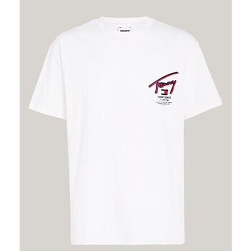 T-shirt & Polo T-shirt Signature Con Logo Sul Retro - Tommy Jeans - Modalova