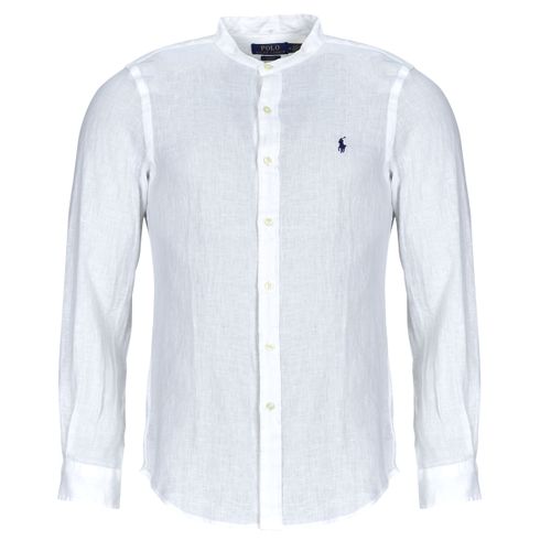 Camicia a maniche lunghe CAMICIA SLIM FIT IN LINO CON COLLO COREANO - Polo ralph lauren - Modalova