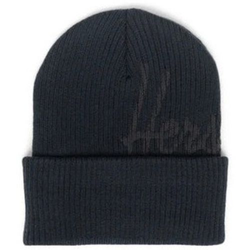 Berretto Gorro Script Ribbed Black/Pirate Black - Herschel - Modalova