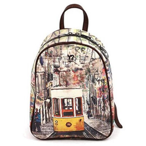 Borsa Zaino backPack Street Brown Lisbona - Y Not? - Modalova