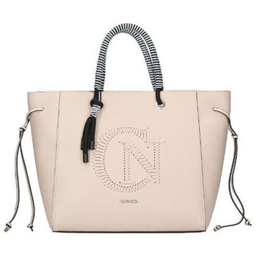 Borsette Borsa a mano con logo e manici intrecciati - Café Noir - Modalova