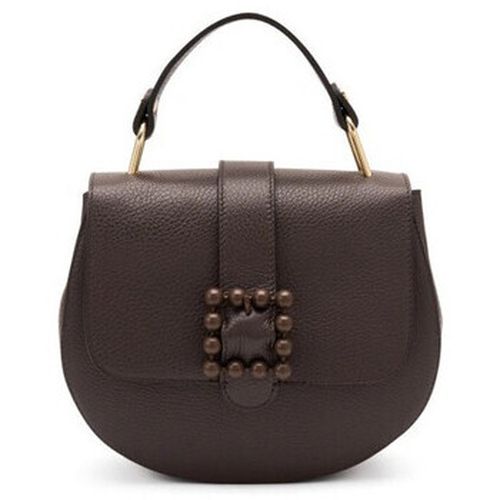 Borsa borsa in pelle con accessorio col. chocolat B617 - Frau - Modalova