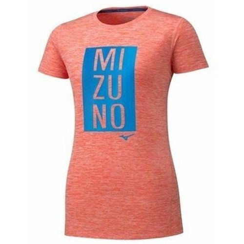 T-shirt IMPULE CORE GRAPHIC DONNA TEE HOT CORAL - Mizuno - Modalova