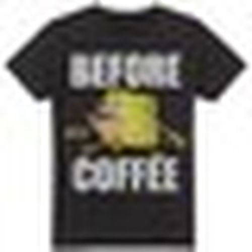 T-shirt Before Coffee Meme - Spongebob Squarepants - Modalova