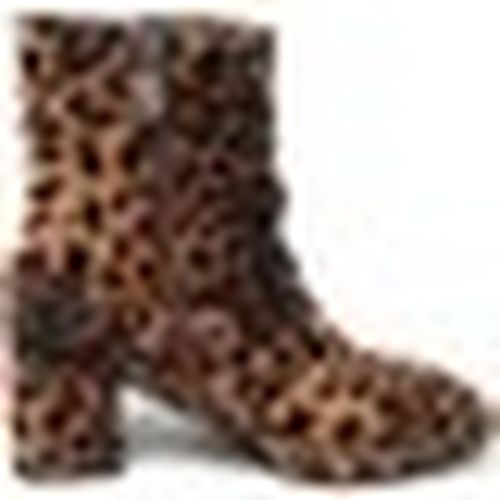 Stivaletti TRONCHETTO CON TACCO LEOPARDATO - Gold&gold - Modalova