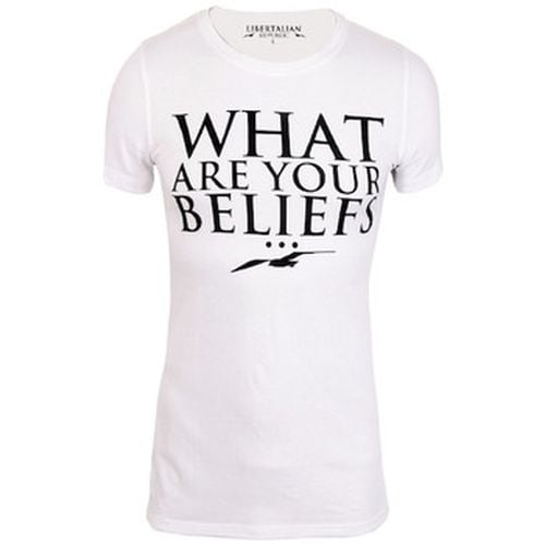 T-shirt T-Shirt Libertalia-Républic What are your beliefs blanc - Libertalian-Républic - Modalova