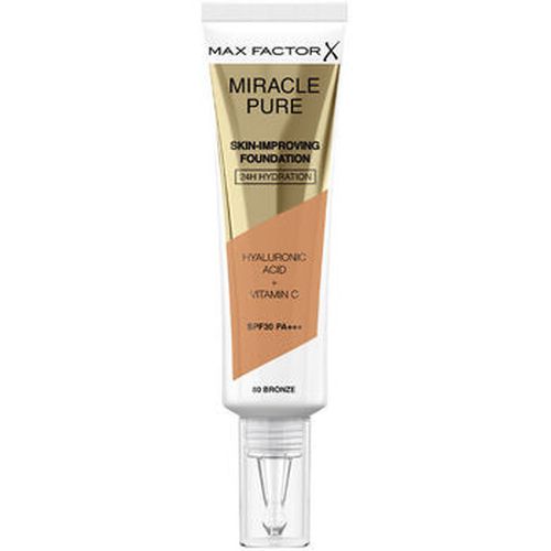 Fondotinta & primer Miracle Pure Foundation Spf30 80-bronze - Max Factor - Modalova