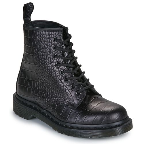 Stivaletti 1460 Croco 8 Eye Boot Black New Vibrance Croco - Dr. martens - Modalova