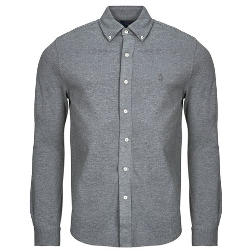 Camicia a maniche lunghe CAMICIA ADERENTE CON COLLO BUTTON-DOWN IN POLO FEATHERWEIGHT - Polo ralph lauren - Modalova