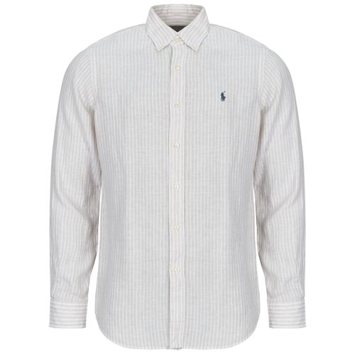 Camicia a maniche lunghe CHEMISE RAYEE COUPE DROITE EN LIN - Polo ralph lauren - Modalova