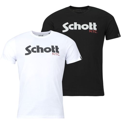 T-shirt Schott TS PK LOGO - Schott - Modalova