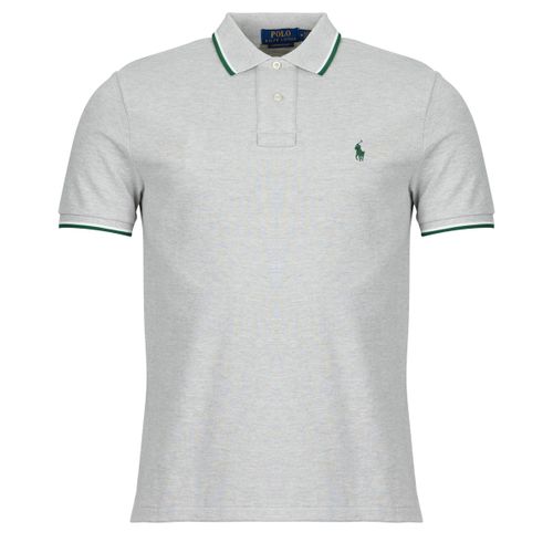 Polo POLO COUPE DROITE EN COTON BASIC MESH COL RAYE - Polo ralph lauren - Modalova