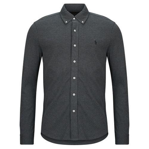 Camicia a maniche lunghe CAMICIA ADERENTE CON COLLO BUTTON-DOWN IN POLO FEATHERWEIGHT - Polo ralph lauren - Modalova