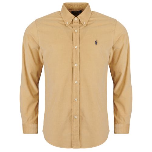 Camicia a maniche lunghe CAMICIA CUSTOM FIT IN VELLUTO A COSTE - Polo ralph lauren - Modalova