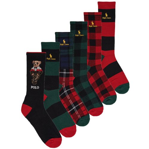 Calzini HOL BEAR CR-CREW SOCK-6 PACK - Polo ralph lauren - Modalova