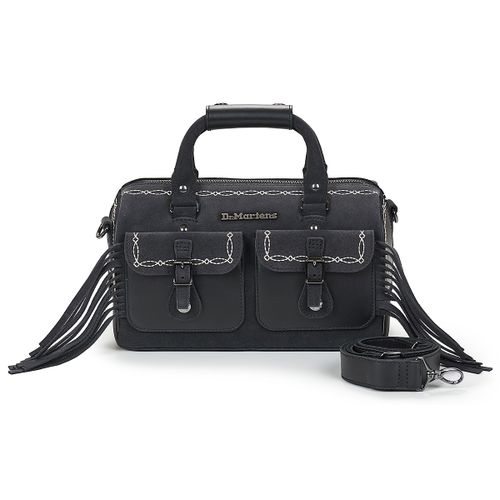 Borsa a tracolla TOP HANDLE BAG BLACK CLASSIC PULL UP+BRONX SUEDE - Dr. martens - Modalova