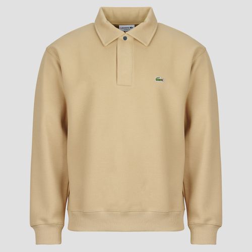 Polo maniche lunghe Sweatshirt col polo en piqué double face - Lacoste - Modalova