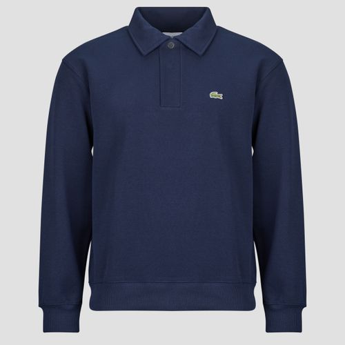 Polo maniche lunghe Sweatshirt col polo en piqué double face - Lacoste - Modalova