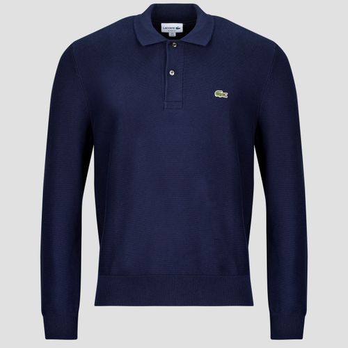 Maglione Pull col polo coton point mousse - Lacoste - Modalova