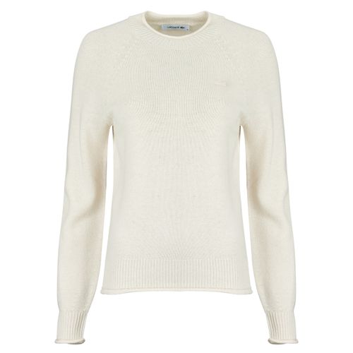 Maglione Pull col rond laine cardée sans couture - Lacoste - Modalova