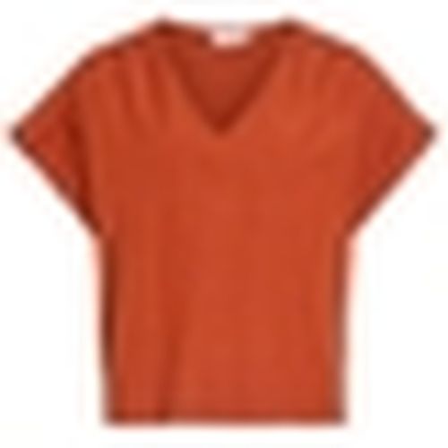 Camicetta Top Prisilla V-Neck - Burnt Brick - Vila - Modalova