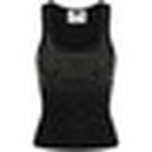 Top canotta nera con strass - No Secrets - Modalova