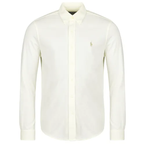 Camicia a maniche lunghe CAMICIA ADERENTE CON COLLO BUTTON-DOWN IN POLO FEATHERWEIGHT - Polo ralph lauren - Modalova