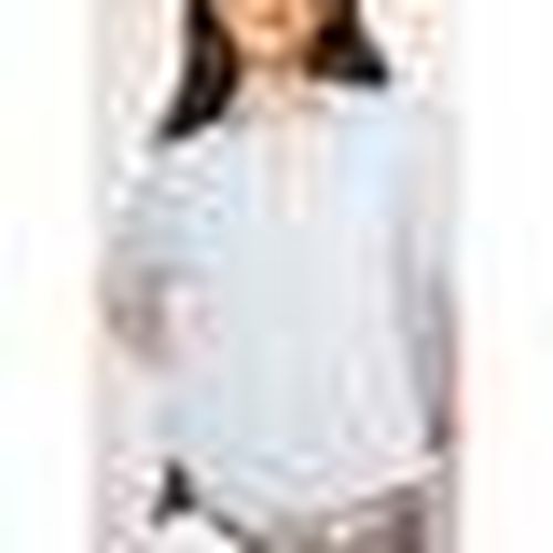 Camicia Camicia cropped in lino azzurra - Nuna Lie - Modalova