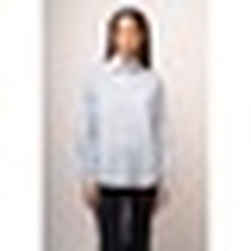 Camicia Camicia misto cotone azzurro con polsini-gioiello - Nuna Lie - Modalova