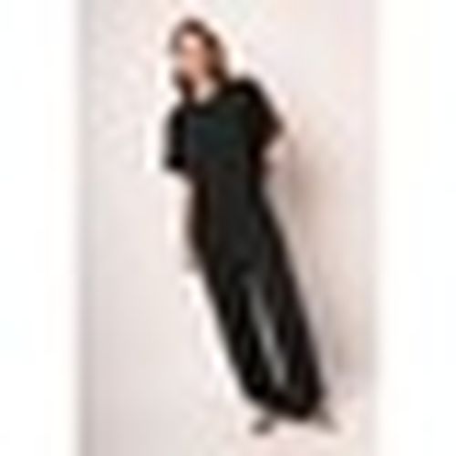 Top T-shirt nera con strass - Nuna Lie - Modalova