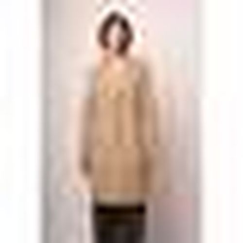 Mantella Cappotto basic monopetto beige - Nuna Lie - Modalova