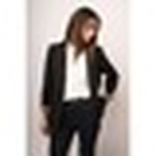 Giacca Blazer open-style con fodera animalier - Nuna Lie - Modalova