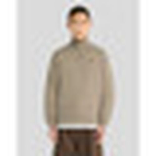 Felpa ML2022V LOOPBACK QUARTER ZIP SWEAT-X569 KHAKI ASH - Lyle & Scott - Modalova