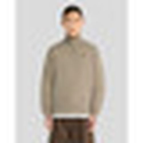 Felpa ML2022V LOOPBACK QUARTER ZIP SWEAT-X569 KHAKI ASH - Lyle & Scott - Modalova