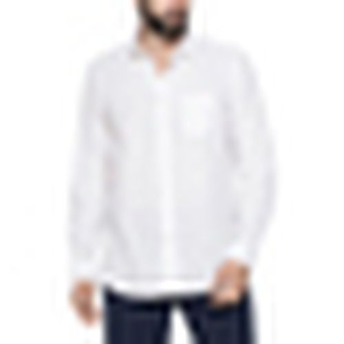 Camicia a maniche lunghe Lino Tinta Unita - Carrera Jeans - Modalova