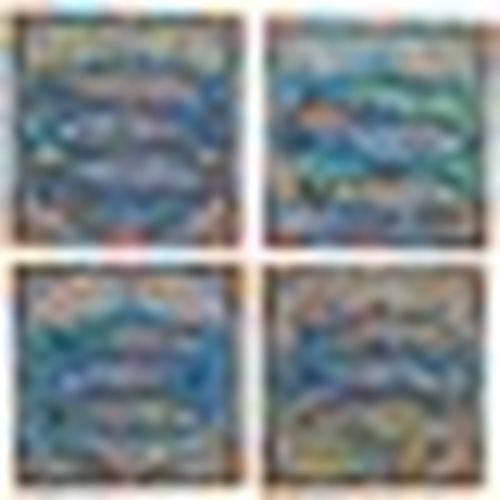 Set da tavola Sottobicchieri Sardine Piastrelle Set 4 - Signes Grimalt - Modalova