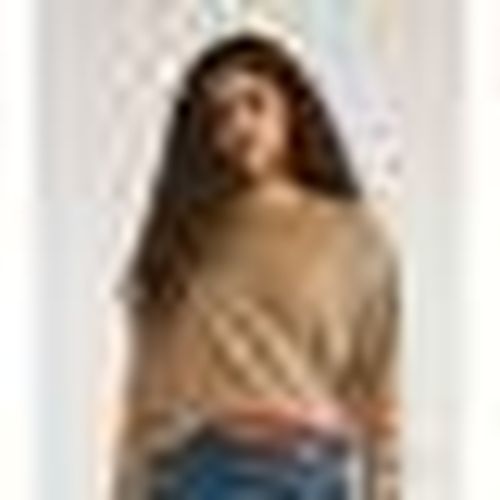 Maglione Nudayletta Lurex V-Neck Pullover Silver Mink - Nümph - Modalova