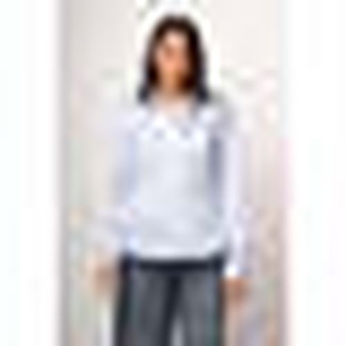 Camicia Camicia righe con strass collo - Nuna Lie - Modalova