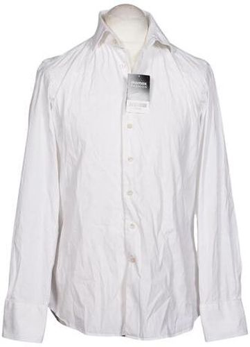 Herren Hemd, weiß, Gr. 42, Elasthan, Baumwolle, Synthetik - Second Hand - Artigiano - Modalova