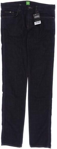 Green Herren Jeans, marineblau, Gr. W33 L35, Elasthan, Baumwolle, Leder - Second Hand - BOSS - Modalova